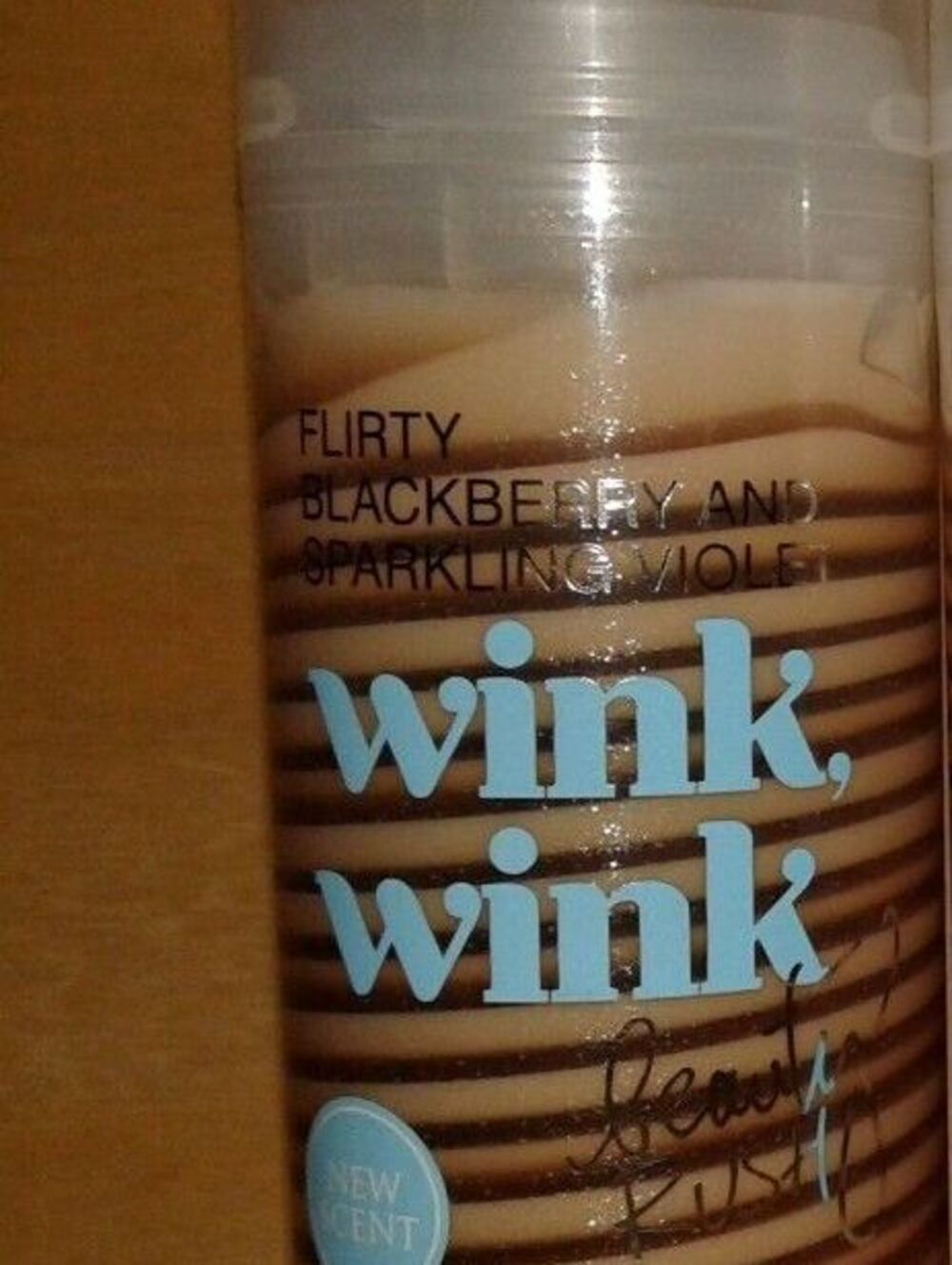 NEW Victoria's Secret WINK WINK Shimmer Swirl Cream Lotion BLACKBERRY RARE 5 OZ